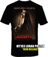 Machete - Lindsay Lohan Poster Black Male T-Shirt